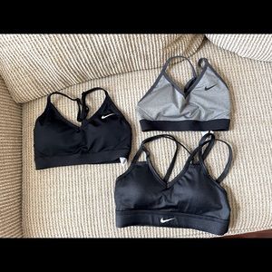 Three XS Nike Sports Bras